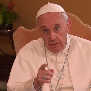 Papa Francisco manda mensagem para Roselyn durante o encontro - Reprodução/ABC