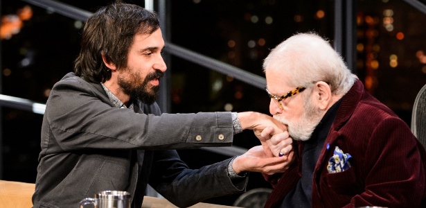 Júlio Andrade é entrevistado por Jô Soares - Ramon Vasconcelos/Rede Globo - Ramon Vasconcelos/Rede Globo