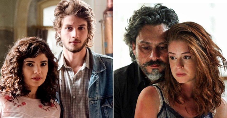 Primeira e segunda fases de "Império" - Reprodução/TV Globo