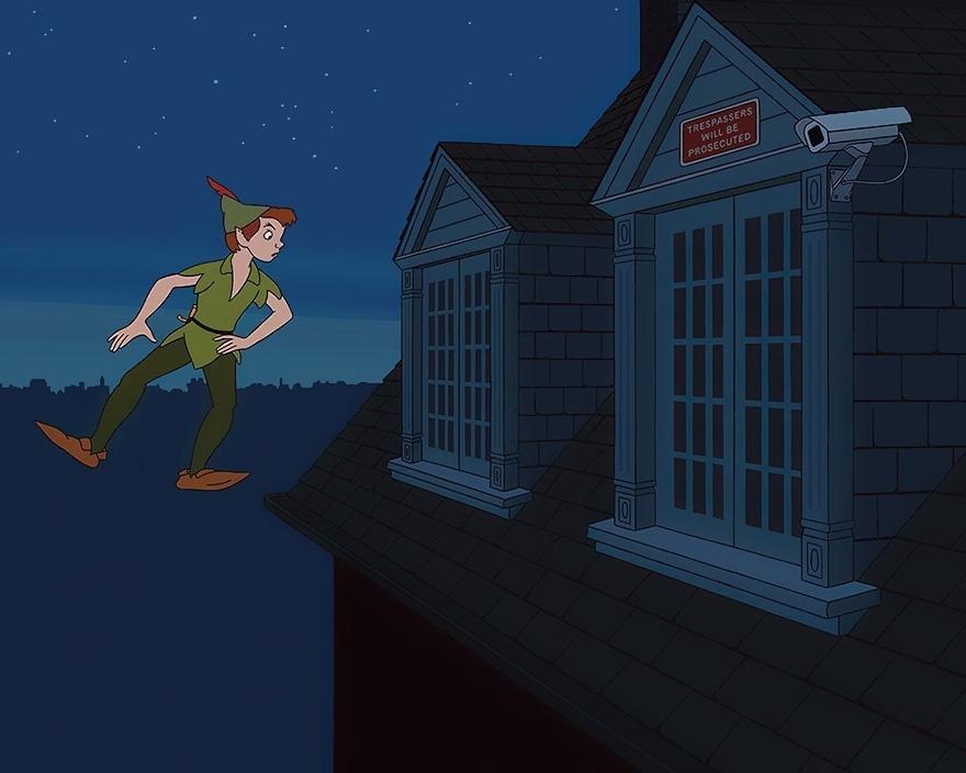 O ilustrador Tom Ward usou os personagens da Disney para fazer uma crítica aos nossos hábitos modernos - Reprodução/Tom Ward