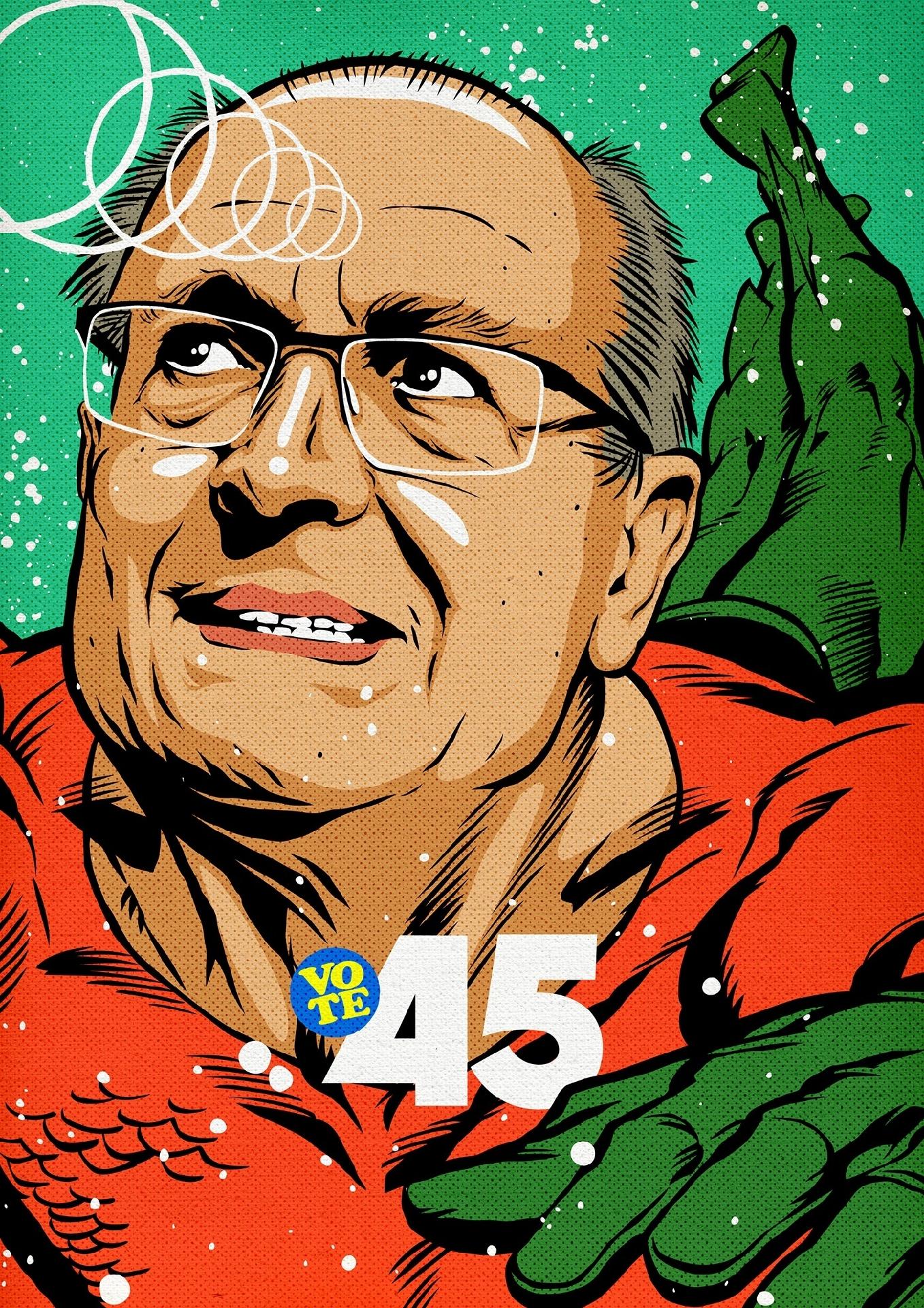 Como já faltou água em São Paulo, Geraldo Alckmin (PSDB) acabou vira o Aquaman - Butcher Billy
