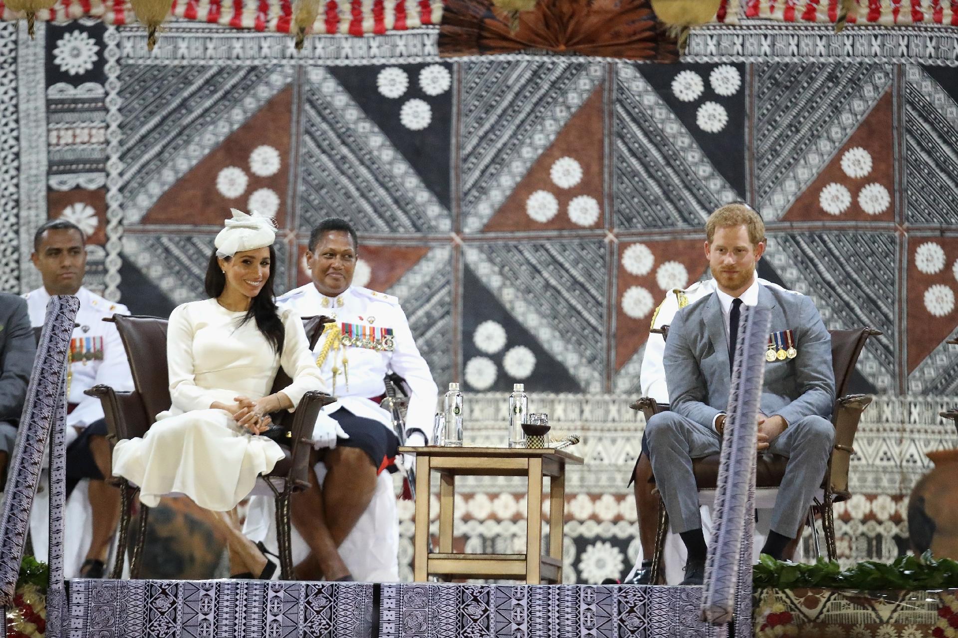 Meghan Markle e o príncipe Harry viajam à Fiji, na Oceania - Getty Images