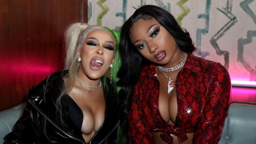 Doja Cat e Megan Thee Stallion estão no Top 2 do ranking  - Getty Images