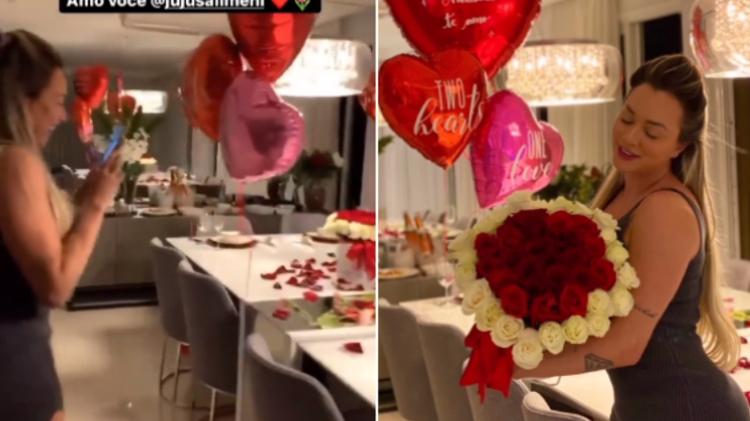 Helisson Dias publicou homenagem de Dia dos Namorados a Juju Salimeni - Reprodução/Instagram - Reprodução/Instagram