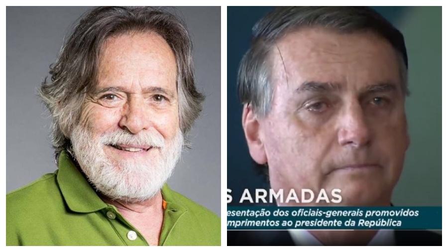 José de Abreu reagiu com ironia ao choro de Jair Bolsonaro (PL) em evento militar - Reprodução