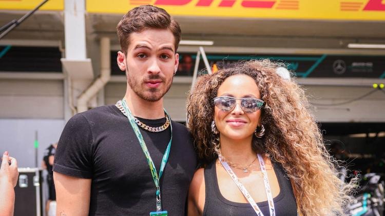 João Guilherme e a influencer Julia Rodrigues se encontraram no GP, na sexta (3)