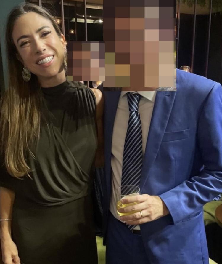 Patricia Abravanel no casamento de Duda Nogueira