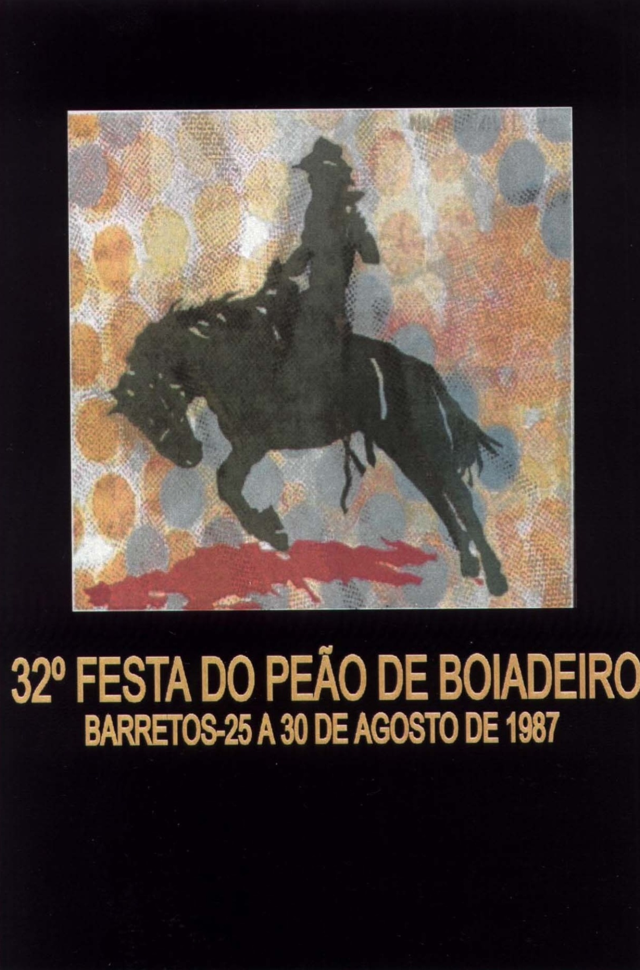 O cartaz de 1987 ficou a cargo do paulista Newton Mesquita - Reprodução