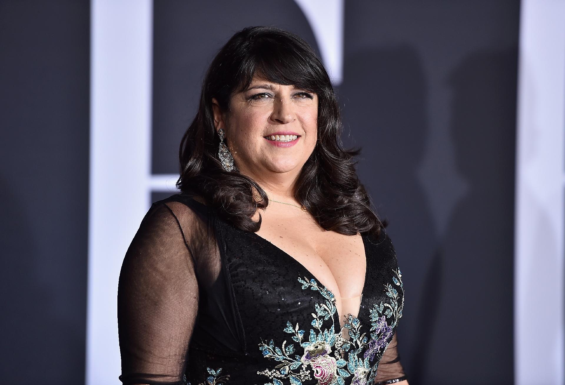 2.fev.2017 - E.L. James, autora da série de livros "Cinquenta Tons de Cinza", participa da premiére do filme "Cinquenta Tons Mais Escuros" - Alberto E. Rodriguez/Getty Images