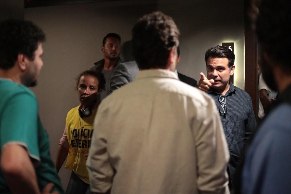 Filmagens de "Polícia Federal - A Lei é Para Todos" no hotel Slaviero Lifestyle, no Rio de Janeiro - Ana Maria Lima/Divulgação