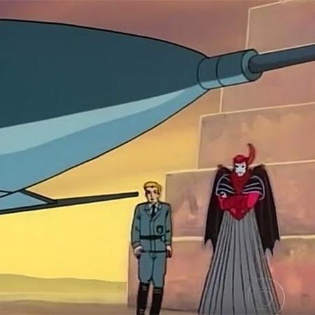 Vingador e o piloto nazista no episódio mais diferente de Caverna do Dragão - Reprodução