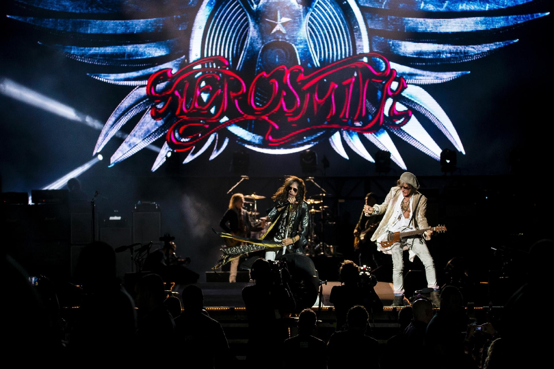 Em mais uma turnê de despedida, o Aerosmith agitou o quarto dia do Rock in Rio 2017 - Bruna Prado/UOL