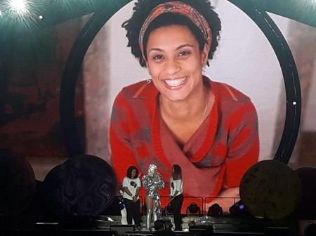 Katy Perry homenageia Marielle Franco em show no Rio - Reprodução/Twitter