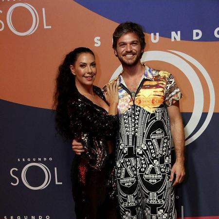 Emílio Dantas e Fabiula Nascimento durante a festa da novela "Segundo Sol"  - Marcos Ferreira/Brazil News