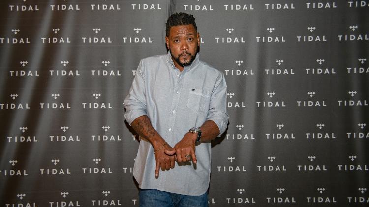 Edi Rock no lançamento do clipe de "Corre Neguin" - João Terezani/Divulgação - João Terezani/Divulgação