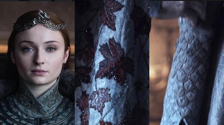 Os detalhes da coroação de Sansa no último episódio de "Game of Thrones" - Reprodução e Montagem/UOL - Reprodução e Montagem/UOL