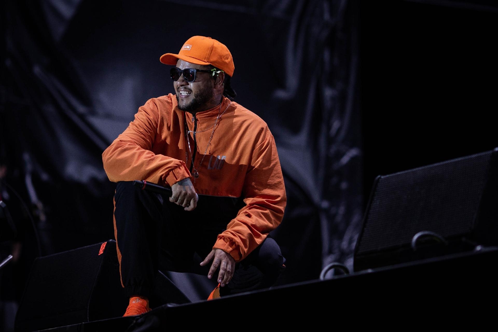 Emicida se apresenta no palco Sunset no Rock In Rio 2019 - Folhapress