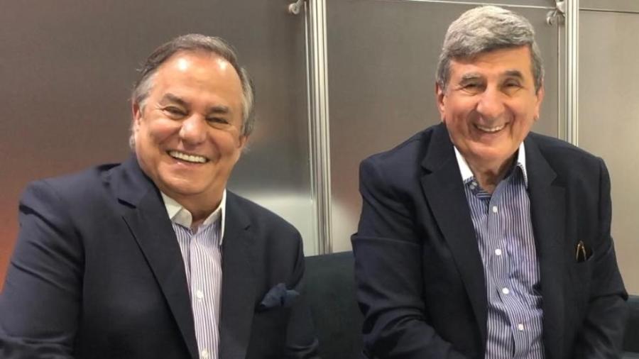 Ronnie Von e o agora seu empresário, Manoel Poladian - Divulgação