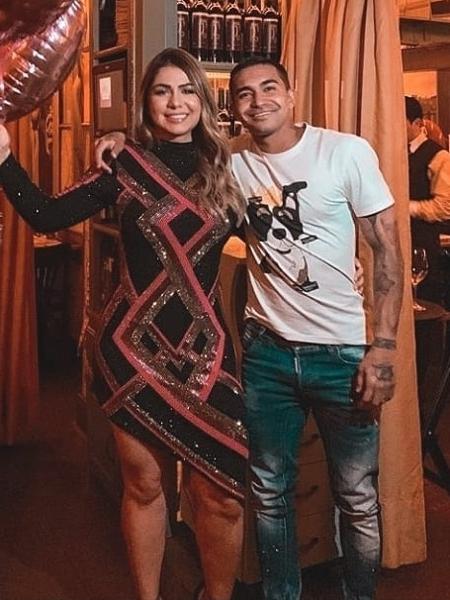 Mallu Ohana e o ex-marido, o jogador do Palmeiras, Dudu - Reprodução/Instagram