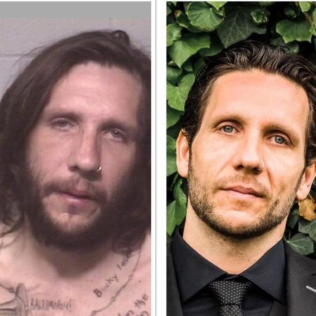 Brandon Novak compartilhou foto em que compara seu antes e depois da reabilitação - Reprodução/Instagram