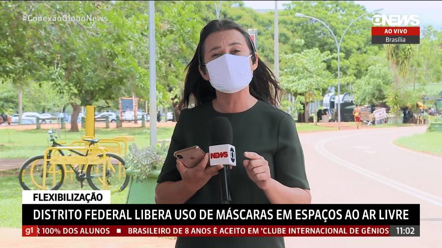 A repórter Camila Guimarães explicou ao vivo a decisão da Globo - Reprodução/GloboNews