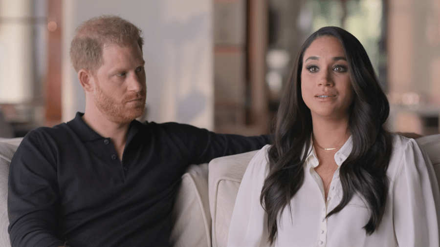 Harry e Meghan abordaram desavenças com a família real em documentário da Netflix - Reprodução/Netflix