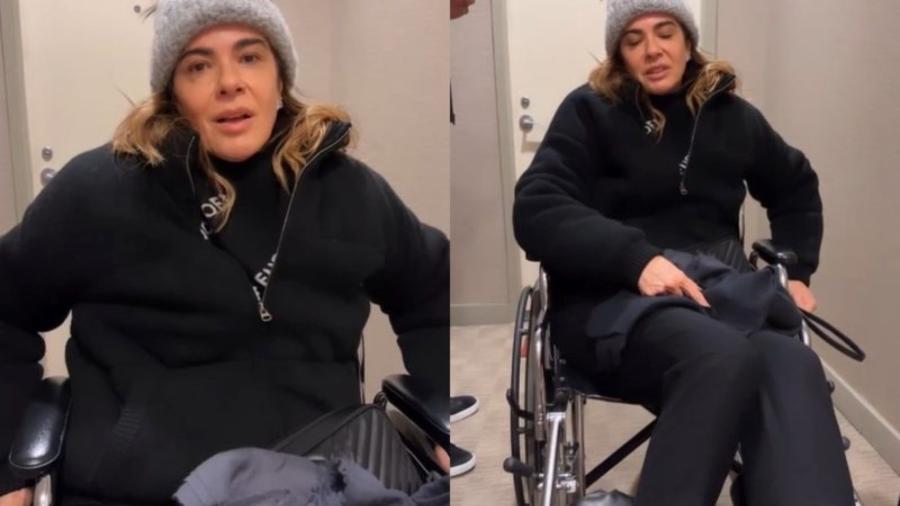 Luciana Gimenez aparece de cadeira de rodas - Reprodução/Instagram