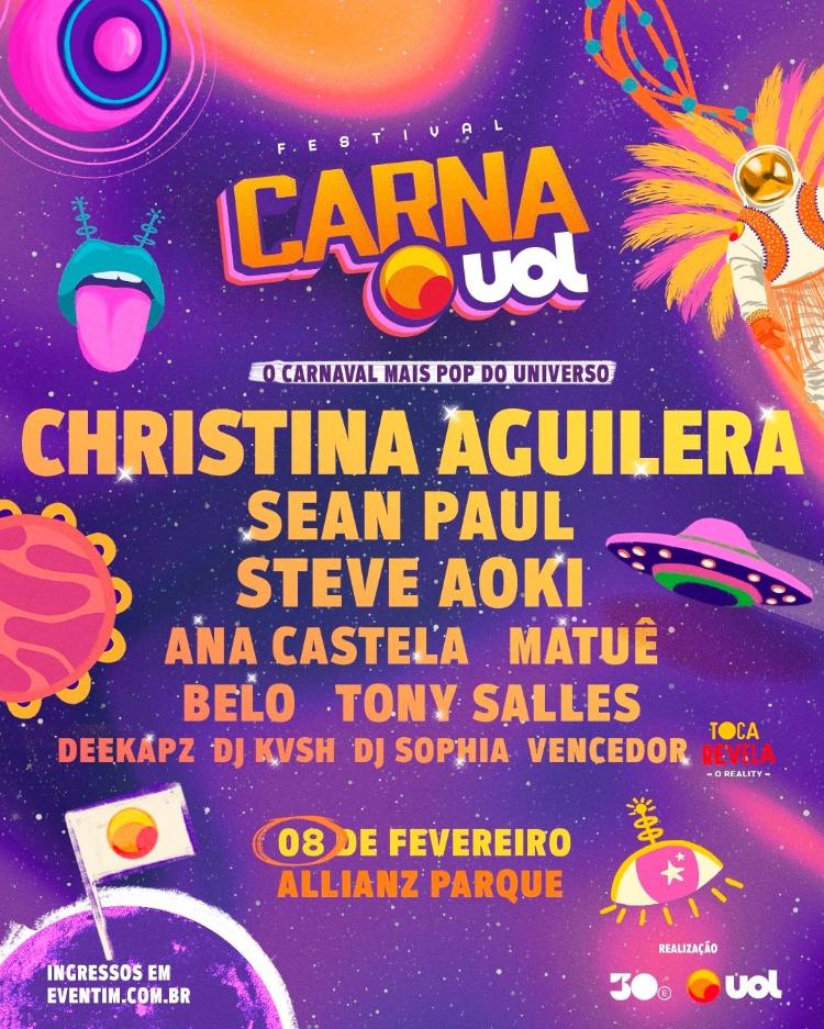 Line-up do CarnaUOL 2025