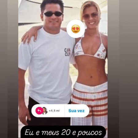 Poliana Rocha resgata foto do início do relacionamento com Leonardo