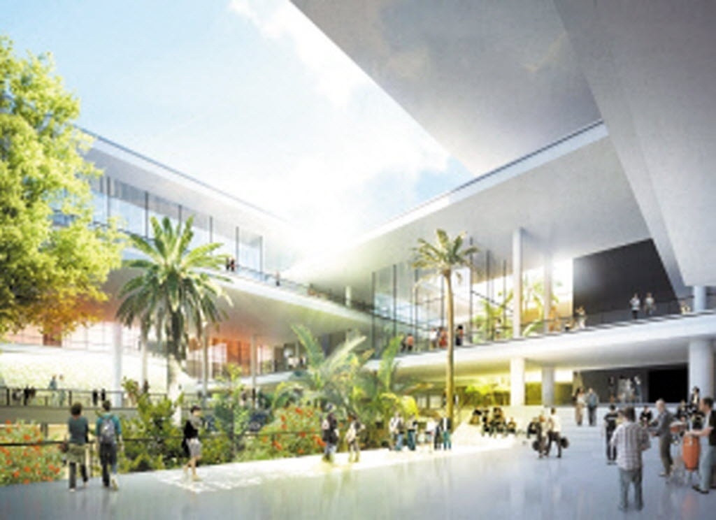 Projeções artísticas do Complexo Cultural da Luz, projeto da dupla de arquitetos suíços Jacques Herzog e Pierre de Meuron - Divulgação