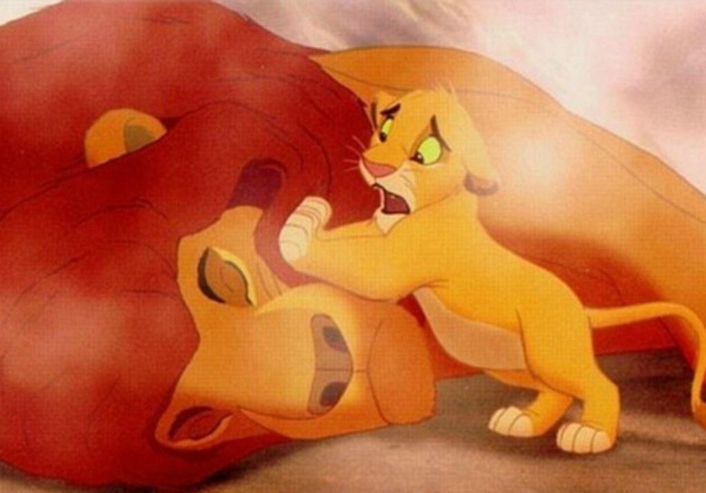 Cena de "O Rei Leão" (1994) - Reprodução