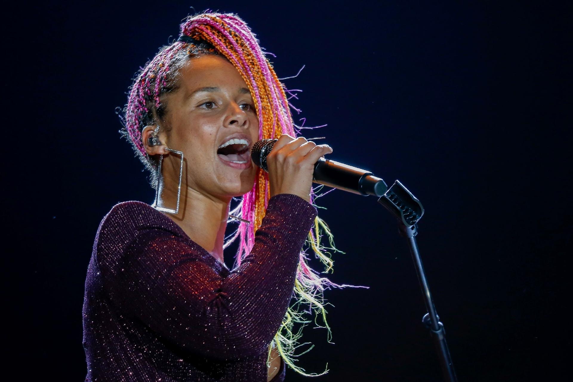 Alicia Keys se apresenta no Palco Mundo na terceira noite do Rock in Rio - Marco Antonio Teixeira/UOL
