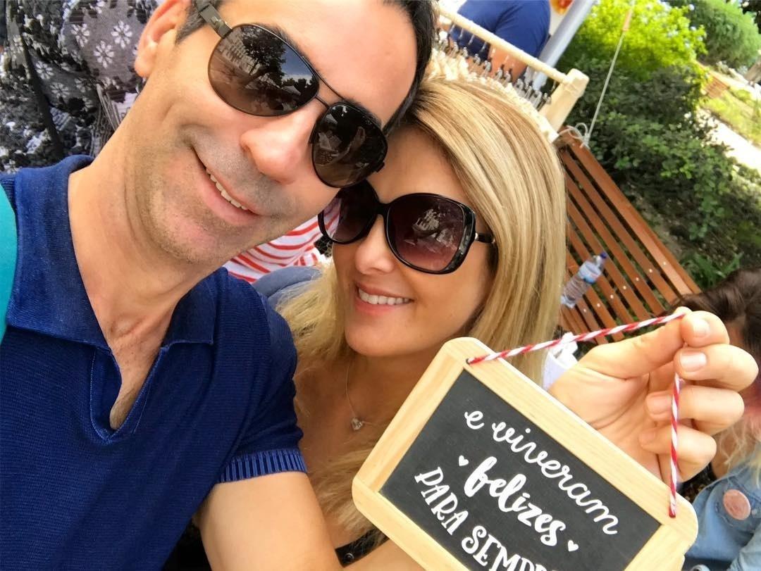 Cesar Tralli também comemorou a união com Ticiane Pinheiro - Reprodução/Instagram