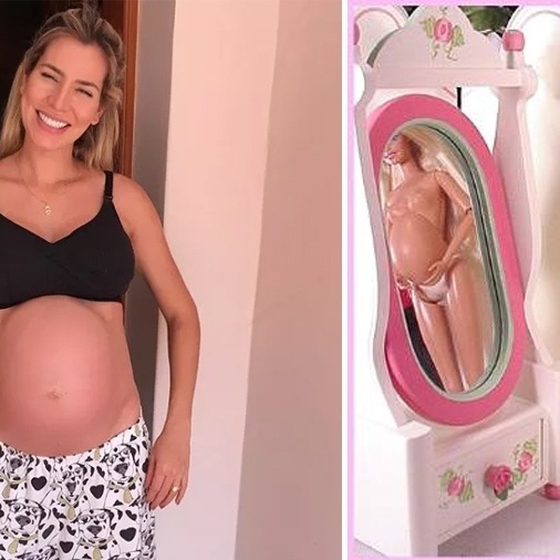 Ex-BBB Adriana Sant'Anna mostra barriga e fãs comparam com Barbie grávida -  19/11/2017 - UOL Universa