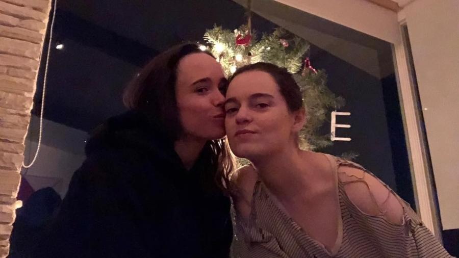 Ellen Page posa com sua mulher, Emma Portner - Reprodução/Instagram/ellenpage