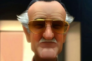 Stan Lee em "Big Hero 6"; ele estará na animação "Homem-Aranha no Aranhaverso", que estreia em dezembro - Reprodução - Reprodução