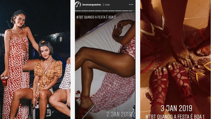 Bruna Marquezine posta foto na cama e pés sujos após curtir balada em Fernando de Noronha - Reprodução/Instagram