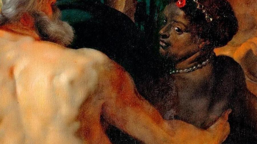 Os Quatro Rios, de Rubens, é considerado incomum por representar uma figura poderosa de mulher negra - Getty Images