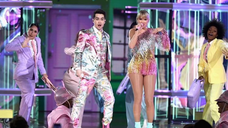 Brendon Urie e Taylor Swift - Ethan Miller/Getty Images - Ethan Miller/Getty Images