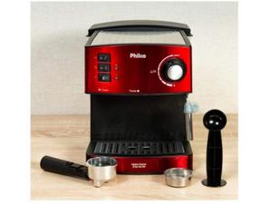 Cafeteira, Expresso 20 bar, 2 xícaras, Vermelho, 110V, Philco - Divulgação - Divulgação