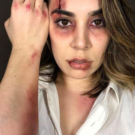 Naiara Azevedo simula agressão - Reprodução/Instagram