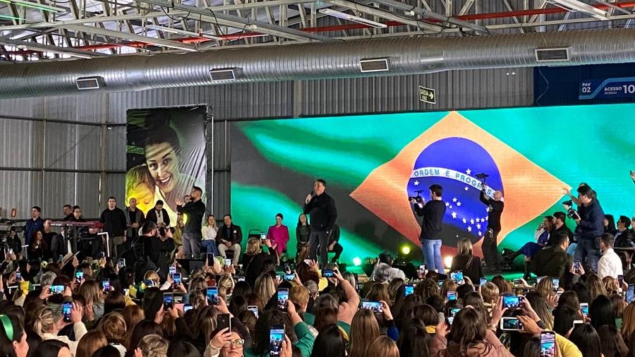 Jair Bolsonaro falou com apoiadoras mulheres em evento no Rio Grande do Sul - Acervo pessoal