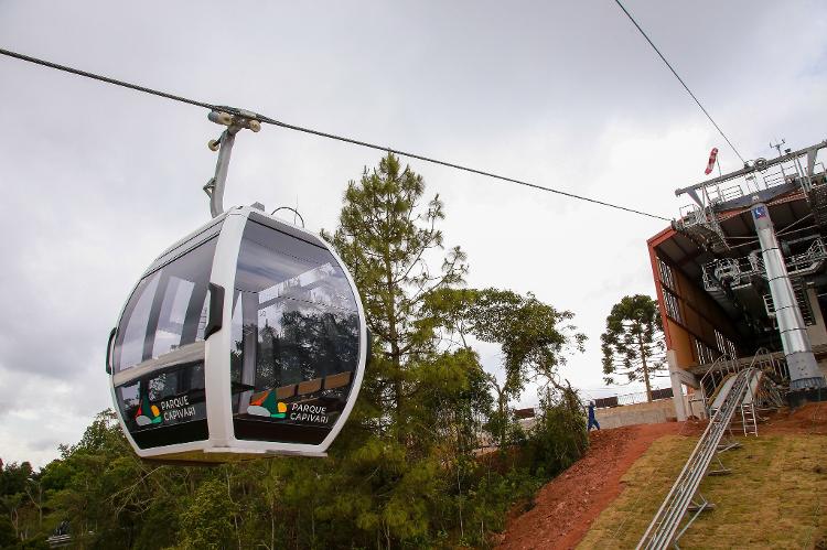 Novo teleférico de Campos de Jordão - Divulgação/Governo do Estado de São Paulo - Divulgação/Governo do Estado de São Paulo