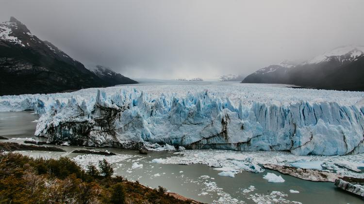 O glaciar Perito Moreno, um dos maiores do mundo