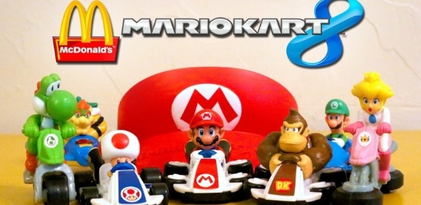 Os bonecos do McLanche Feliz são baseados em "Mario Kart 8", do Wii U - Divulgação