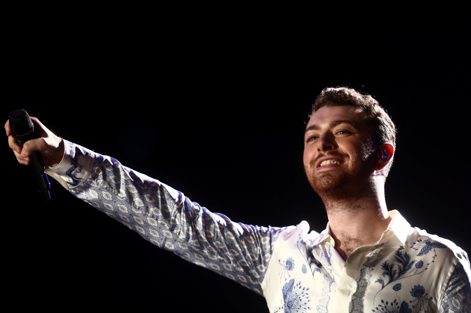 26.set.2015 - Sam Smith se apresenta no palco Mundo do Rock in Rio 2015 - Wilton Junior/Agência Estado