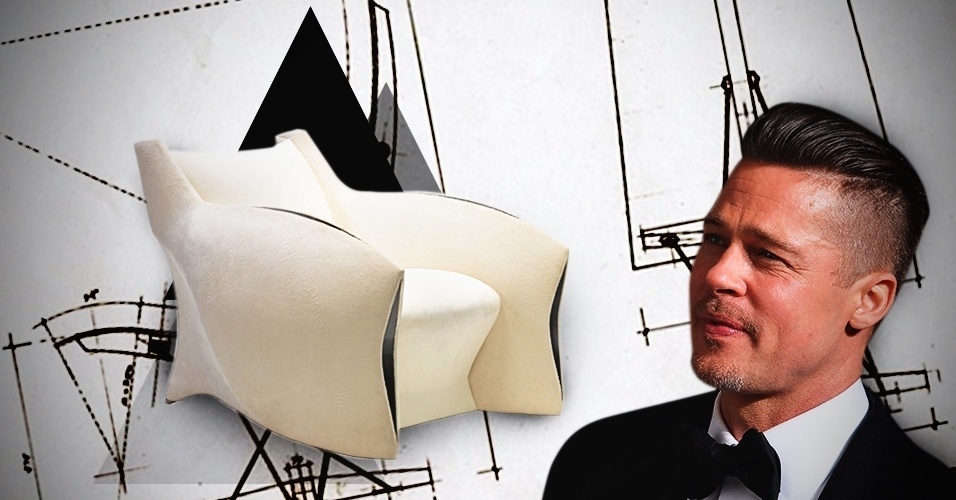 Em 2008, durante a entrega de uma mesa personalizada na casa de Brad Pitt no sul da França, o designer norte-americano Frank Pollaro conheceu os mais de 100 desenhos de mobiliário feitos pelo galã hollywoodiano em um período de dez anos. Interessado pelos esboços de Pitt, Pollaro o convidou a produzir as peças. Em 2012, a coleção limitada Pitt-Pollaro (www.pitt-pollaro.com) foi lançada nos EUA. Se você ainda não conhece, o UOL apresenta essa faceta do ator e diretor - Divulgação/ Pitt-Pollaro/ AFP/ Joe Klamar/ Montagem UOL