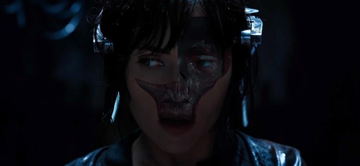 Scarlett Johansson tem pele do rosto arrancada em teaser de "Vigilante do Amanhã"  - Reprodução