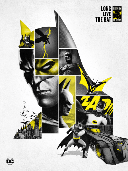Arte para o aniversário de 80 anos do Batman - Divulgação/DC