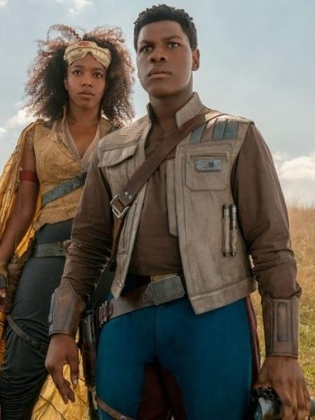 Jannah (Naomi Ackie) e Finn (John Boyega) em cena de Star Wars: A Ascensão Skywalker - Divulgação/EW